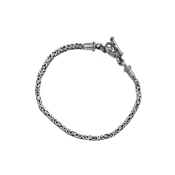Balinese Silver Chain Bracelet - Picture 6 of 6